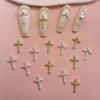 10pcs Cross Nail Charms with Elegant Ideal for Glamorous DIY Nail Art