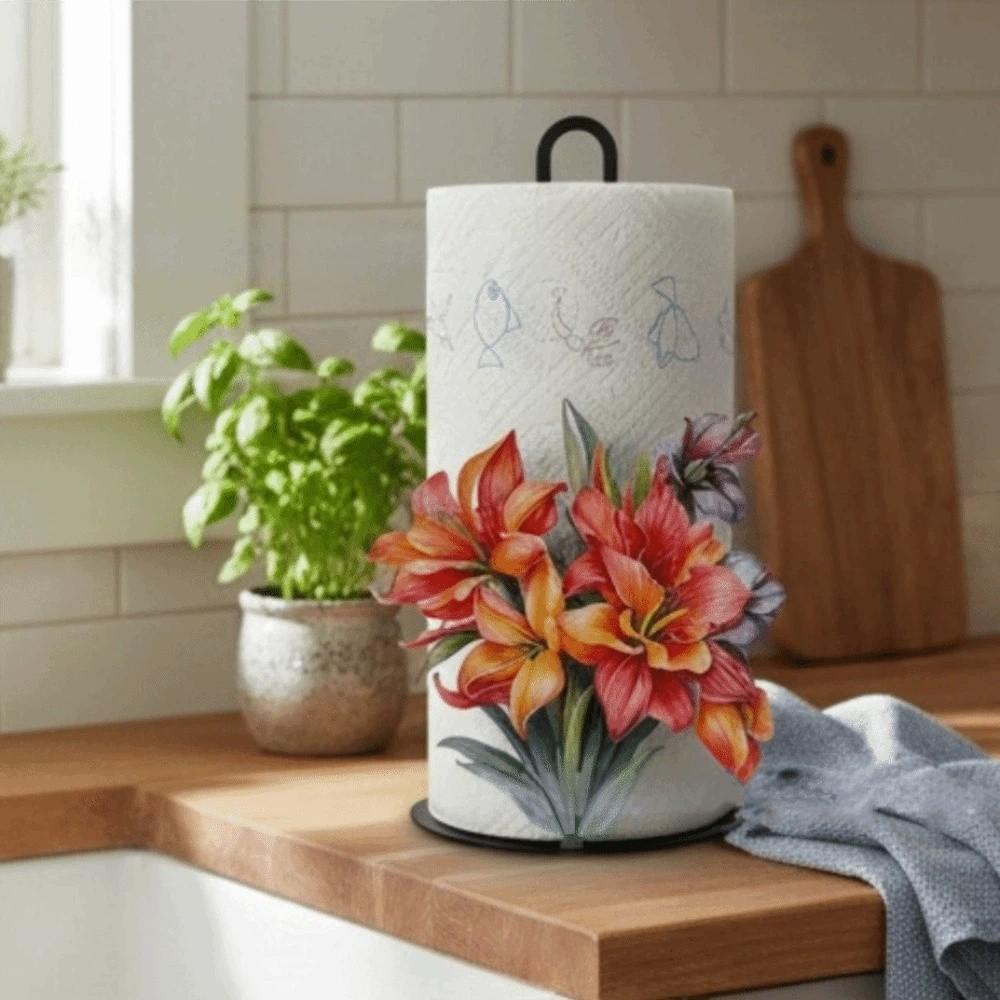 Rabbit Roll Paper Towel Holder Fruits Tissue Storage Rack Creative Flower Tissue Holder For Home