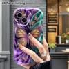 Phone Case: 2D flat, suitable for iPhone 18 17 16 15 14 13 12 Pro protective case, phone decoration, gem pearl butterfly, perfect Christmas and Hallow