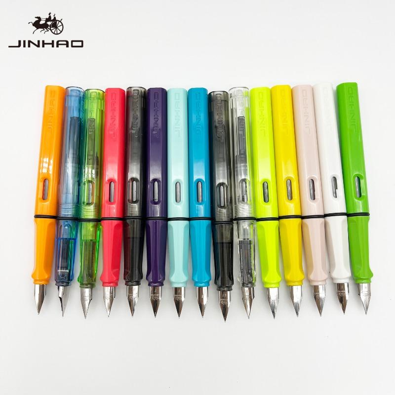 10/5 шт. Перьевая ручка JINHAO 619 Высококачественные цвета Студенческая ручка с пером F EF Чернильная ручка Каллиграфическая ручка Канцелярские товары Школьные офисные принадлежности