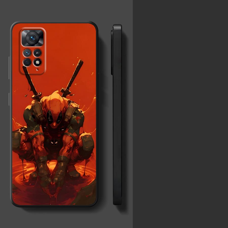 Чехол для телефона Marvel Человек-паук Дэдпул для Xiaomi Redmi Note 11 9 7 8 10 12 Pro 11s 12s 10S 9S 14 13 Pro Plus