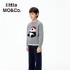 Little MO&Co. Детский свитер с вышивкой панды из смесовой шерсти