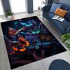 27 Style Dream Butterfly Flower Cartoon Rug for Bedroom Living Room Sofa Home Doormat Decor,Large Kids Play Non-slip Floor Mat