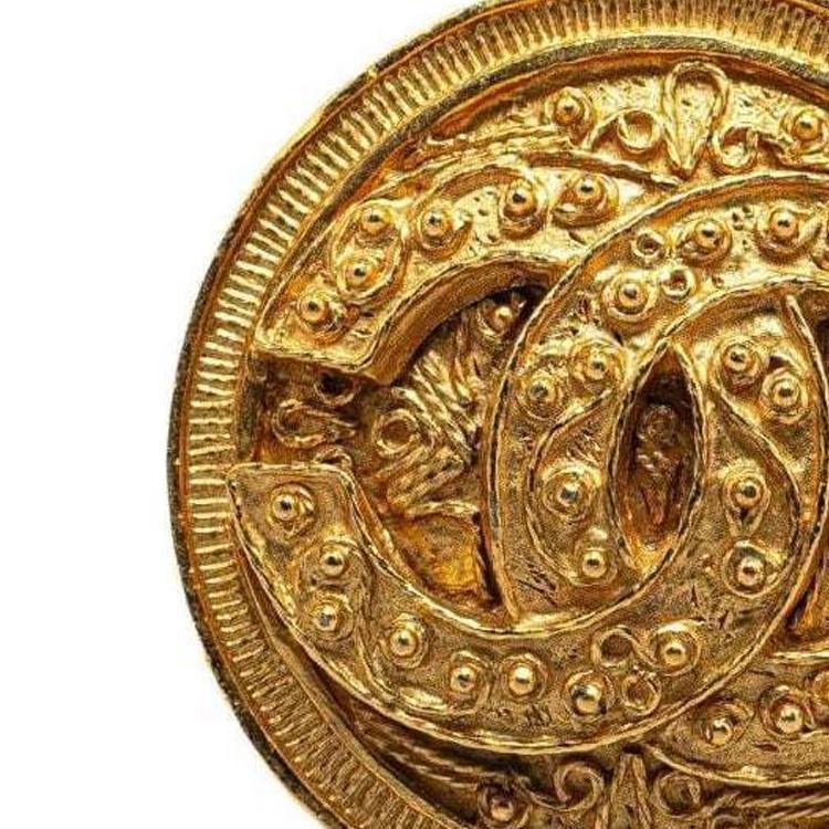 Chanel 1994 CC Logo Gold Plated Brooch Women accessories 5TZZUEVYJPBB2NR2
