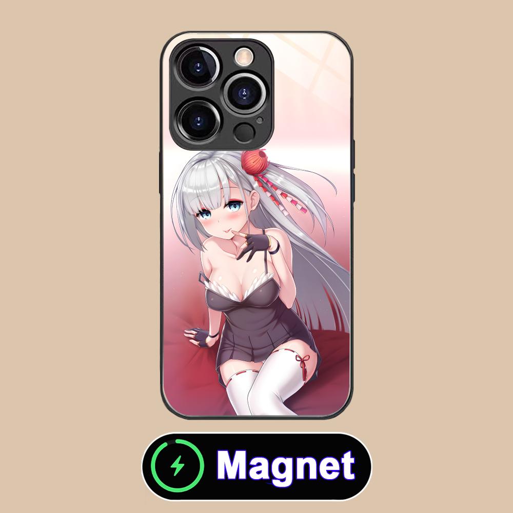 Чехол для телефона Azur Lane Shoukaku для iPhone 17 16 15 14 13 12 11 Air Pro Max Plus Mini Стеклянный чехол MagSafe