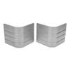 2 Pack Deck Corner Cap Heavy Duty Aluminum Height 3 1 8in to 3 3 16in Top 3 1 8in to 3 3 16in for 90 Deg Rounded Corner