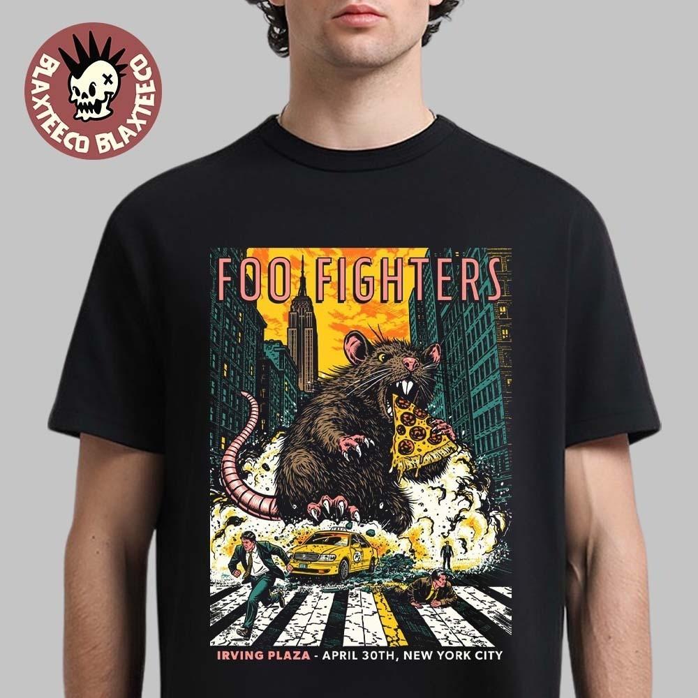 Foo Fighter 2026 Secret Show Shirt Irving Plaza Big Rat With Cheese T-Shirt