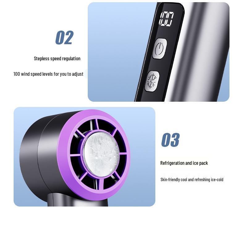 Handheld Mini Air Conditioner Fan 2025 - Long Battery Life, USB-Powered, Compact Cooling