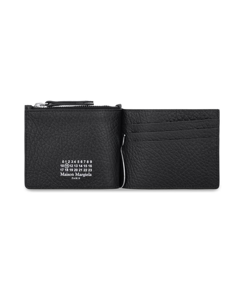 Maison Margiela 4-Stitch Slim 2-Pincer Money Clip Wallet - Black / Sa1Ui0050P4455T8013
