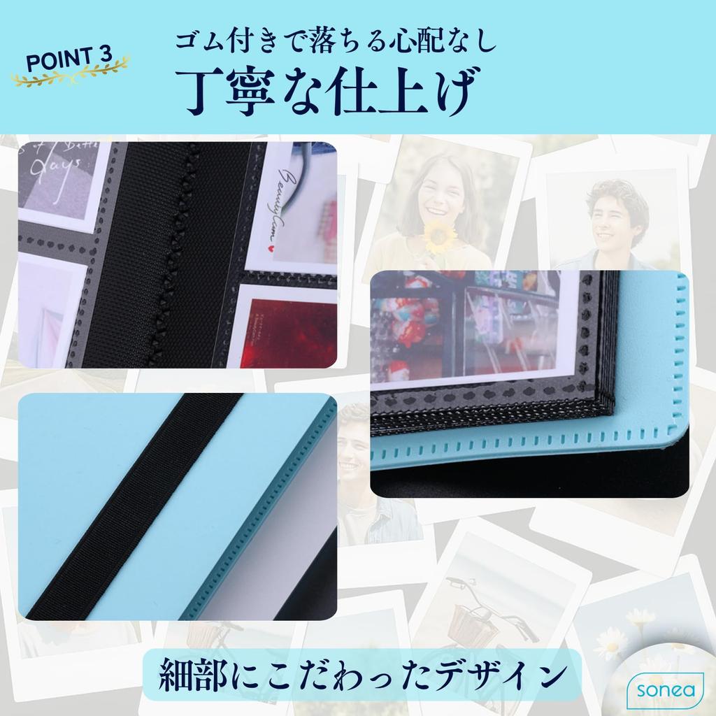 sonea Instax Mini Instax Instax Photo Album, Pink, 160 Sheets