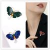 Women Ins Pearl Butterfly Brooch Pin Crystal Corsage Diy Clothing Accessories