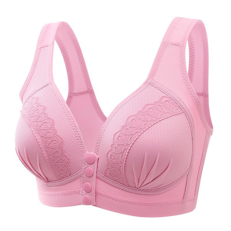 Sexy Front Closure Bra Women Front Fastening Bra Wireless Bras for Women Push Up Lingerie Plus Size Brassiere No Steel Ring Bra
