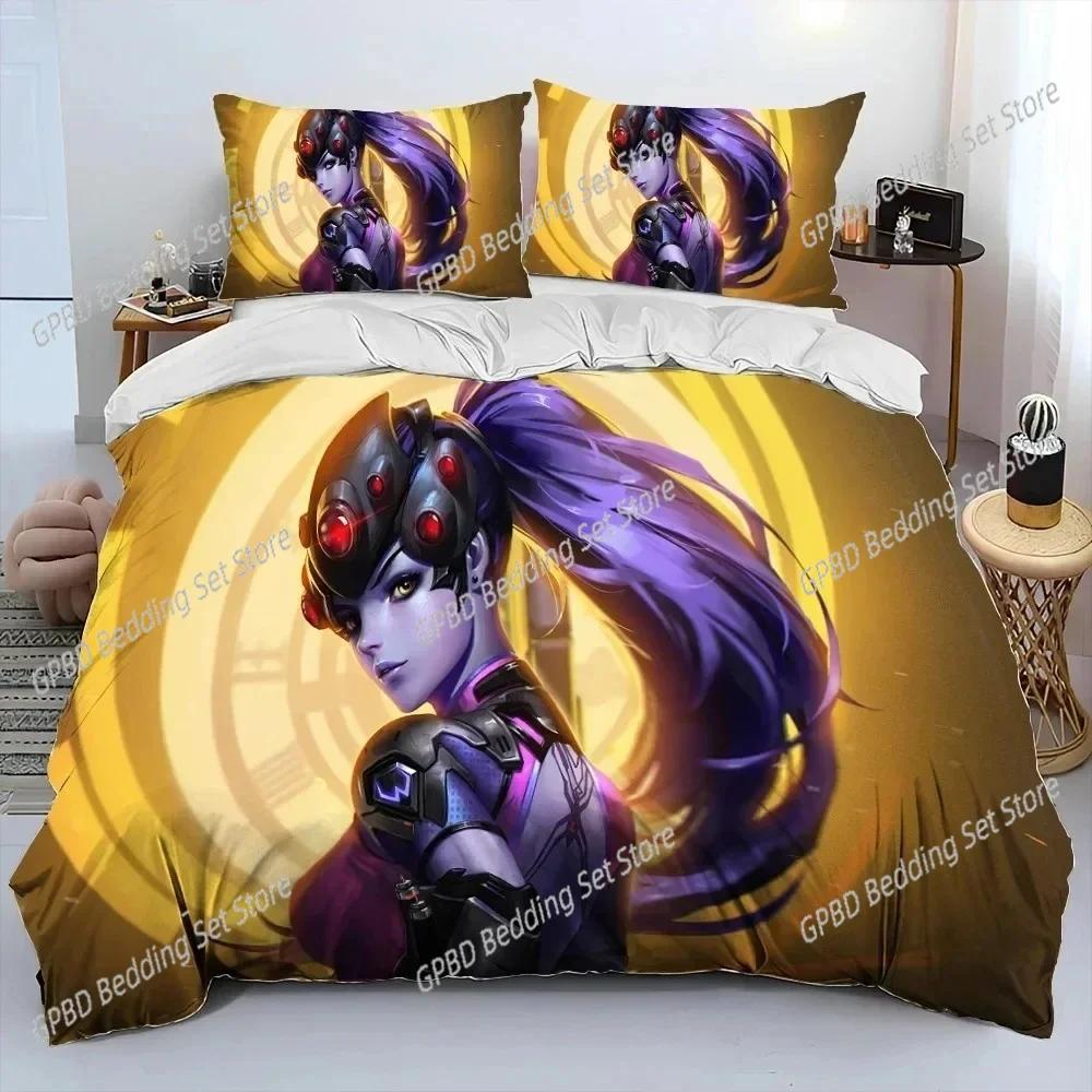 3D Печать OW Игра Overwatch DVA Комплект постельного белья Спальня Мягкие Современные покрывала Удобное Мягкое пододеяльник Удобный пододеяльник И наволочка