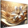Canvas Print, Flower, Glamour, Gold