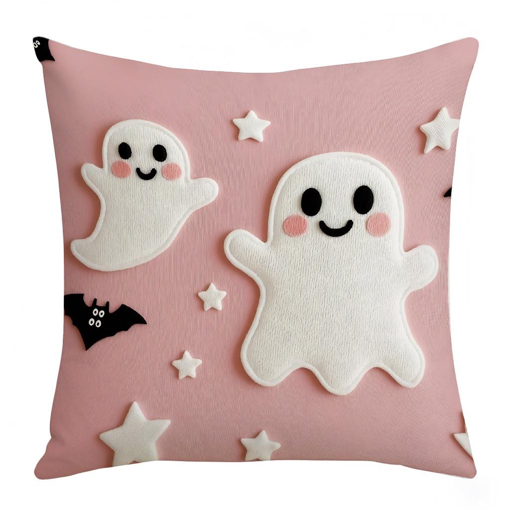 Festive Decoration Living Room Sofa Bedside Cushion Cover Trick-treat Decoration Printed Pillow Cushion Cover