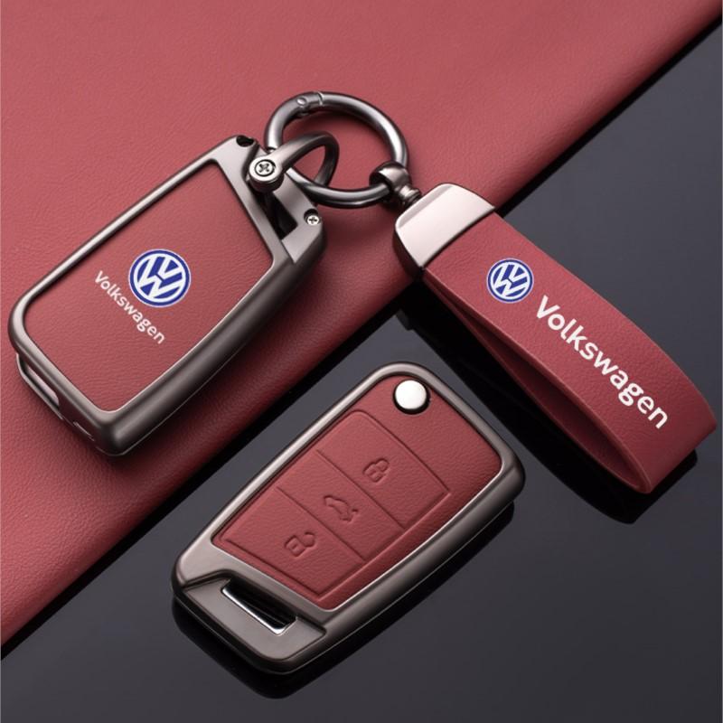 Valve Stems Caps Car Key Case Cover Holder Shell Fob Protection For VW Volkswagen Polo Tiguan MK2 Passat B5 B6 B7 Golf 5 6 7 MK6 zd6