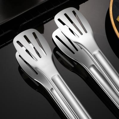 Щипцы для еды, устойчивые к нагреву, удобные в захвате, портативные щипцы для еды из нержавеющей стали, кухонная утварь