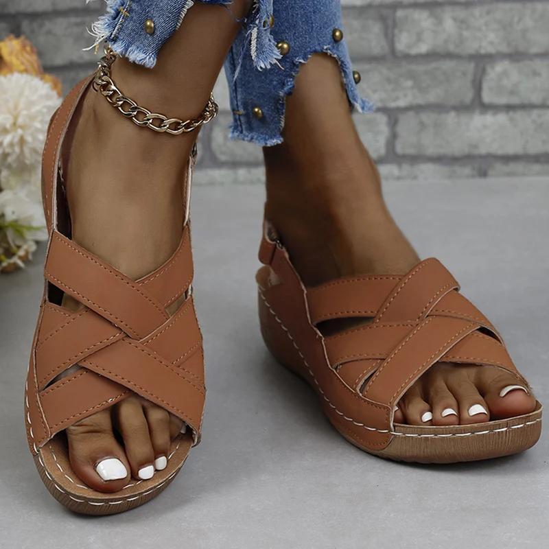 Fashion Summer Women Sandals Shoes Soft Women Shoe Plus Size Sandals Woman Wedge Ladies Shoes Elegant Sandal Women Female Footwear