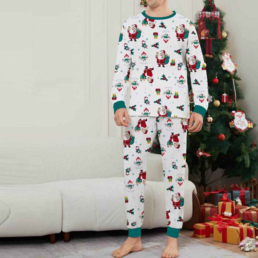 Рождественский комплект для семьи, родителей и детей, предметы интерьера, рождественская пижама, комплект из двух предметов