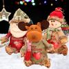 3Pcs Christmas Gift Bags Snowman Santa Elk Patterns Decorative Candy Bags