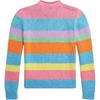 Polo Ralph Lauren Хлопковый свитер с радужной полосой и круглым вырезом Детский свитер 313935055-001