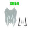 Для Kawasaki Z900 Z650 Z 650 900 2020-2024 Детали крепления ветрового дефлектора Ветровое стекло Ветрозащитный экран для мотоцикла Козырек