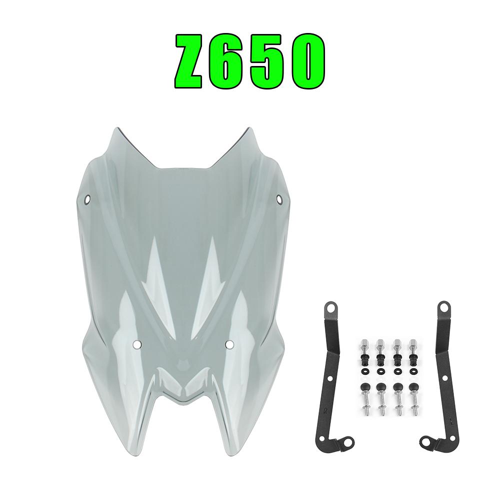 Для Kawasaki Z900 Z650 Z 650 900 2020-2024 Детали крепления ветрового дефлектора Ветровое стекло Ветрозащитный экран для мотоцикла Козырек