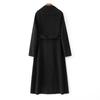 Autumn and Winter New Double-sided Wool Coat Women's Long Knee Slim and Thin Wool Coat High-end