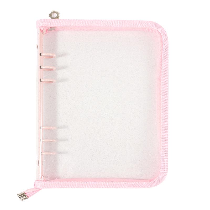 Korean Small Zippered PVC Card Holder & Photo Album Binder, A5 Size.