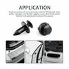 100x Plastic Fasteners 8mm Push Pin Rivet ATV Fairing Body Fender Retainer Clips