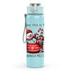 1PC Santa Snowman Hot Cocoa Art 750ml Color Plastic Sports Water Bottle Leakproof Flip Straw Lid Suitable for Sports Office Home Use