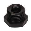 Hex Nut with O Ring 8AN 1 8in NPT Internal Thread Black Aluminum Hex Head Nut for Vehicle