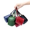 Mini Genuine Leather Drawstring Bucket Bag - Handheld Coin Purse, Niche Design, Simple and Stylish.