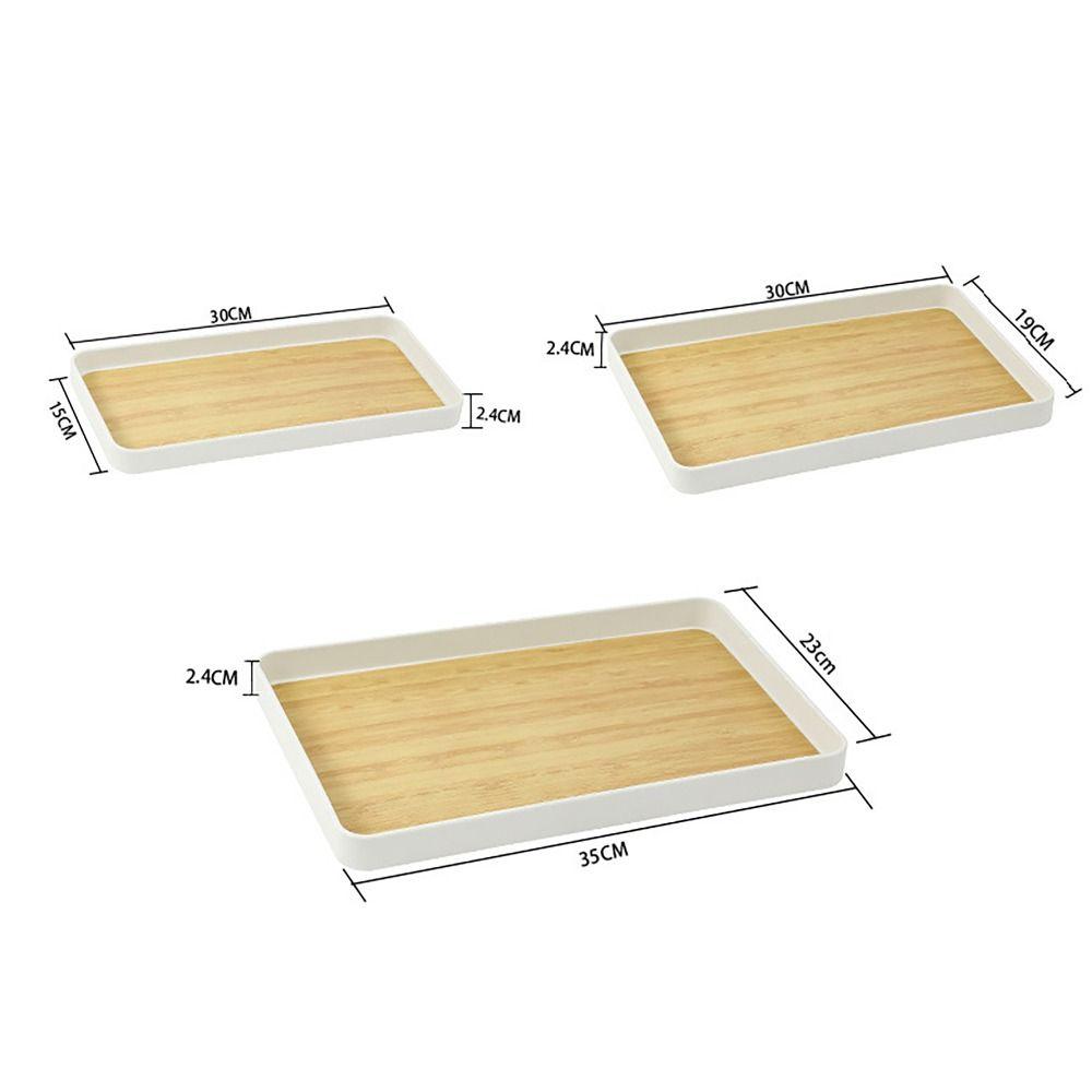 Утолщенная тарелка-поднос Shopware, прямоугольная тарелка для фруктов для послеобеденного чая/завтрака/закусок