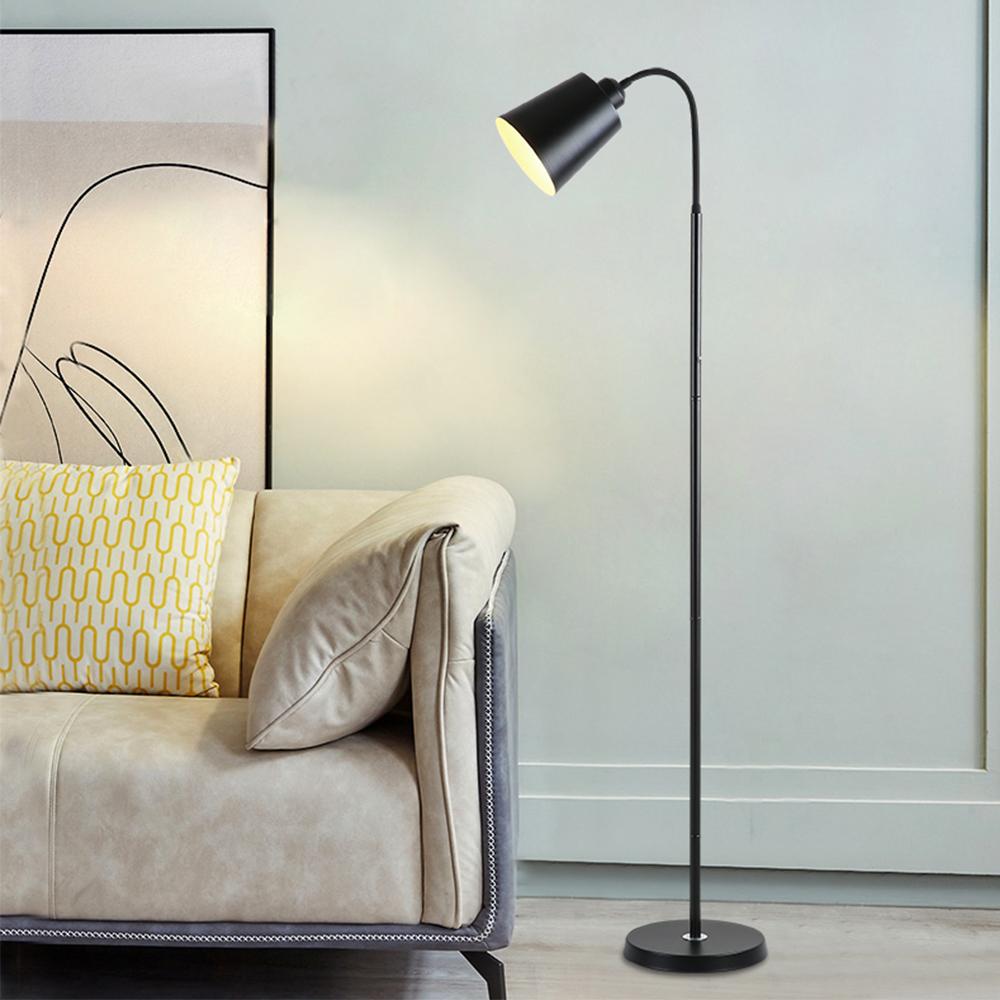 Living Room LED Floor Lamp Adjustable Gooseneck Standing Lamp Modern Simple Indoor Bedroom Reading Study Decorative Lighting