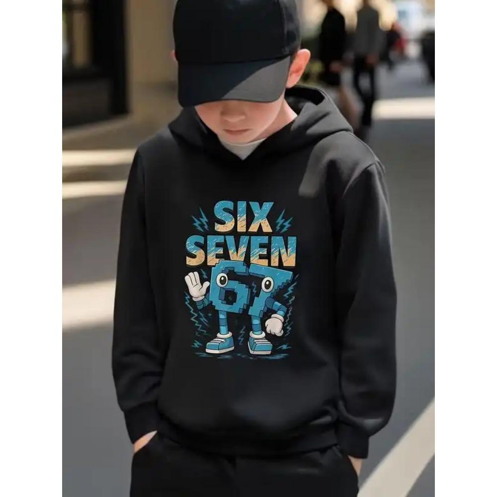 Spring Autumn Men's Hoodies 67 Six Seven Print Hoodie Casual Sweatshirts Pullovers Streetwear Women Clothing
