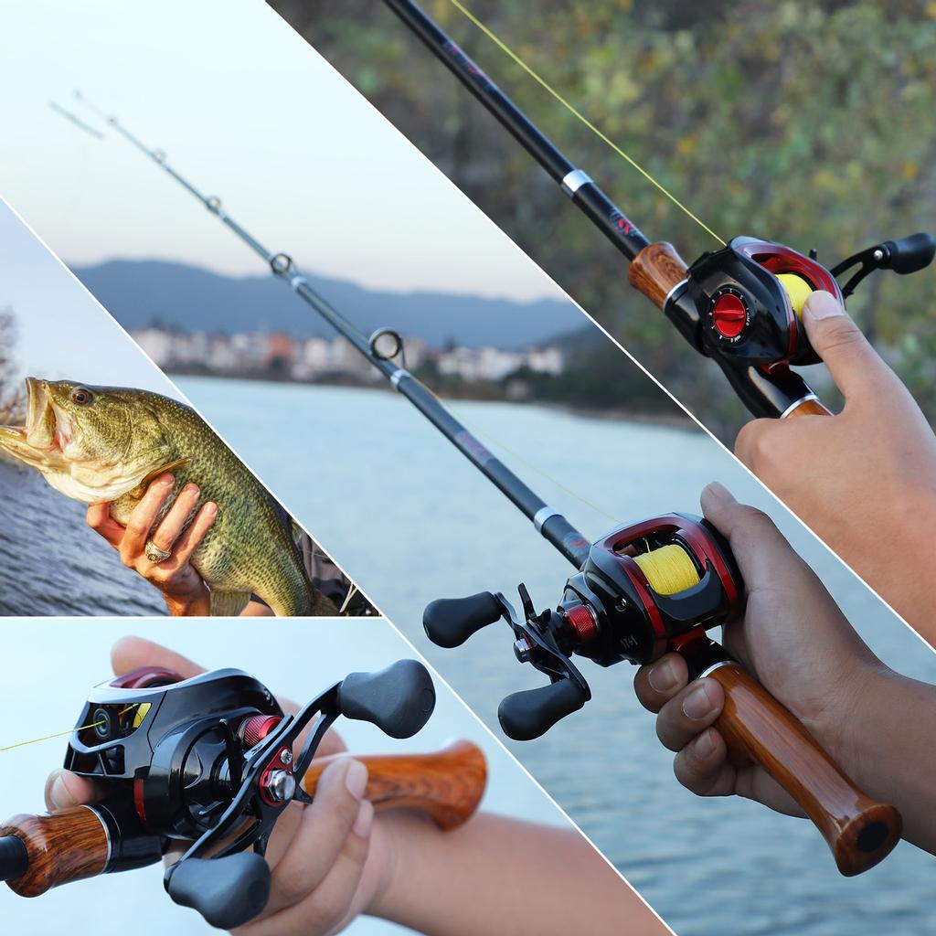 SOUGAYILANG Рыболовный спиннинг, набор удилищ с спиннинговой катушкой, катушка для заброса наживки, удочка, леска, приманка, рыболовные инструменты