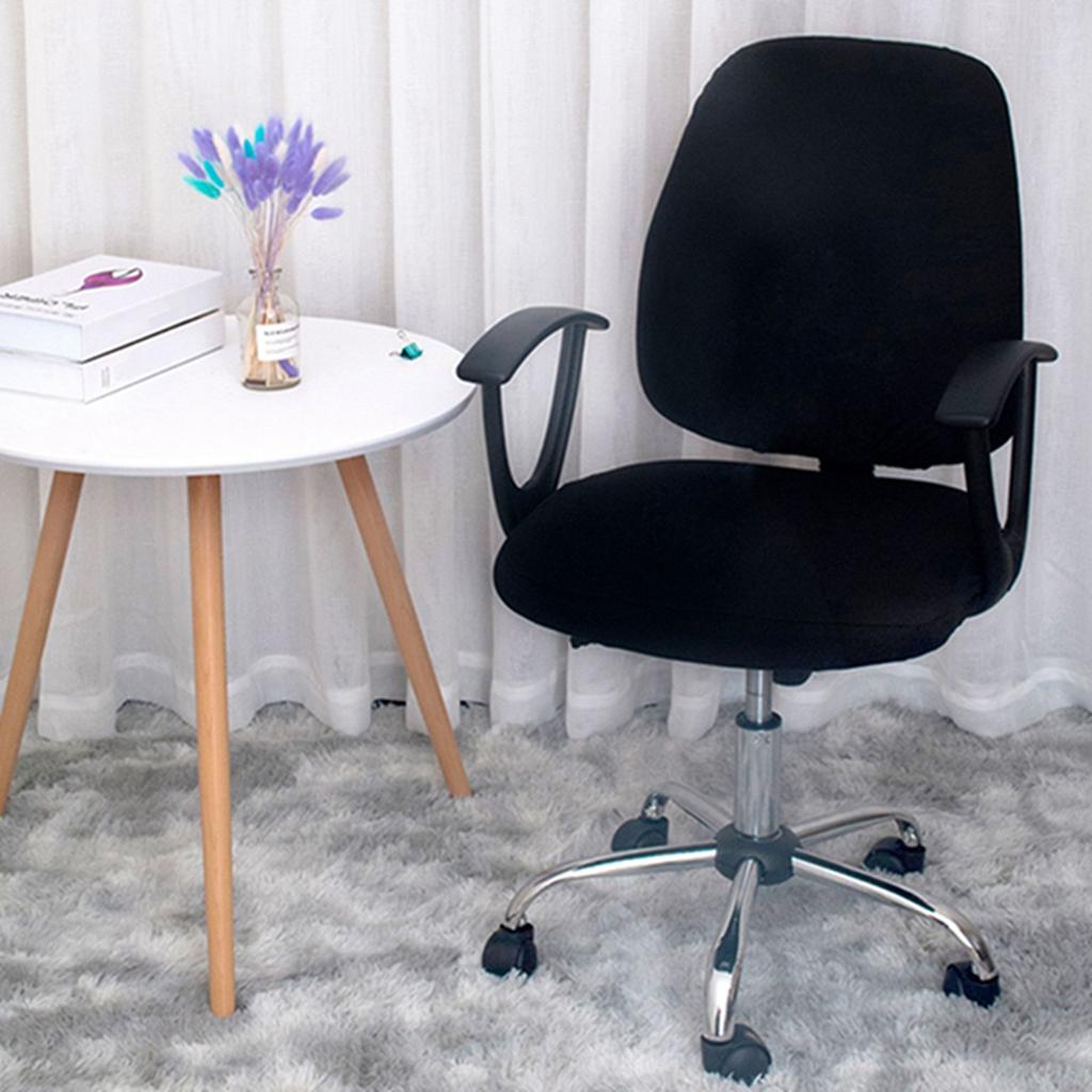 Универсальный чехол для офисного кресла Раздельный чехол для кресла Растягивающийся чехол для компьютерного кресла Съемный чехол-защита для сиденья Домашний декор