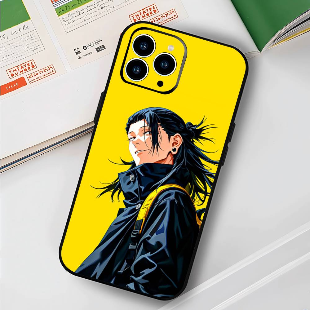 Jujutsu Kaisen Geto Suguru Phone Case For IPhone 17 Air 16 15 14 13 Pro Max 11 12 Black Silicone Cover