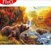 Diamond Painting New Bear Diamond Embroidery Cross Stitch Fall Animal Pictures Of Rhinestones Mosaic Craft Kit