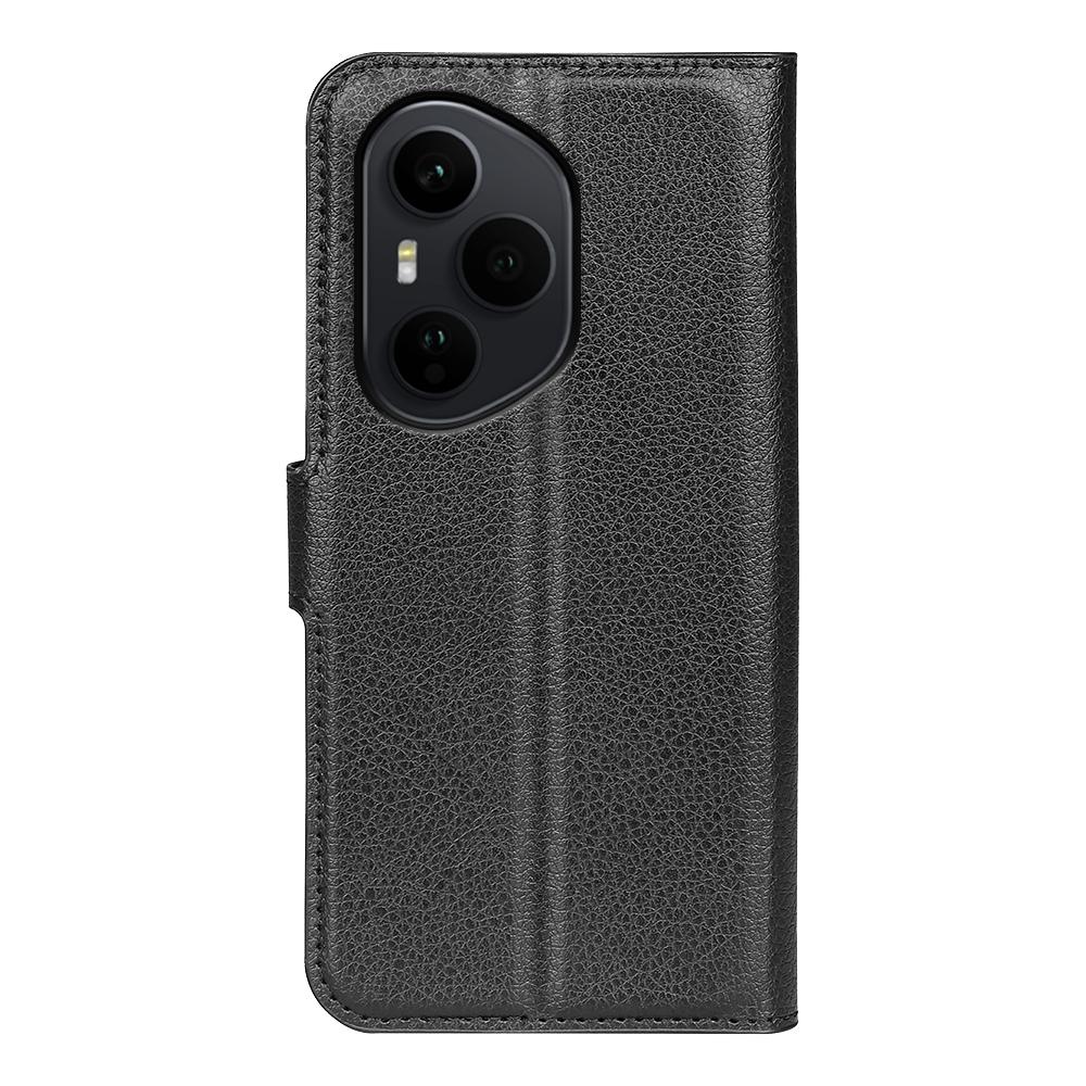 For Honor 400 Pro 5G (Глобальный) Чехол Кожаный бумажник с текстурой личи, противоударный, для телефона