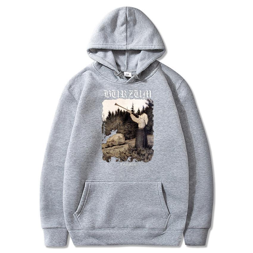 Толстовки Burzum Filosofem Metal Music Band с принтом уличной одежды унисекс Женская мода негабаритных толстовок пуловеры с капюшоном спортивные костюмы