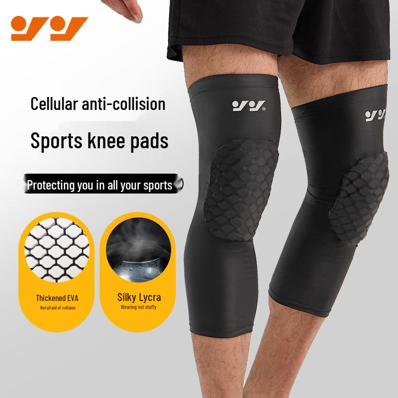 Спортивные рукава для ног из эластичного материала «соты», растягивающегося в четырех направлениях: Дышащие наколенники из лайкры для баскетбола, футбола, противоударная защита