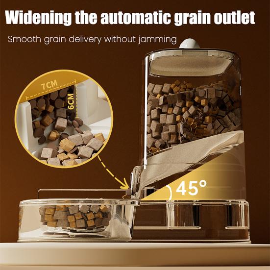 Автоматическая кормушка для кошек 2-в-1, диспенсер для воды, многоцелевая, для маленьких кошек, собак, щенков, миска для кормления едой и водой, товары для питомцев