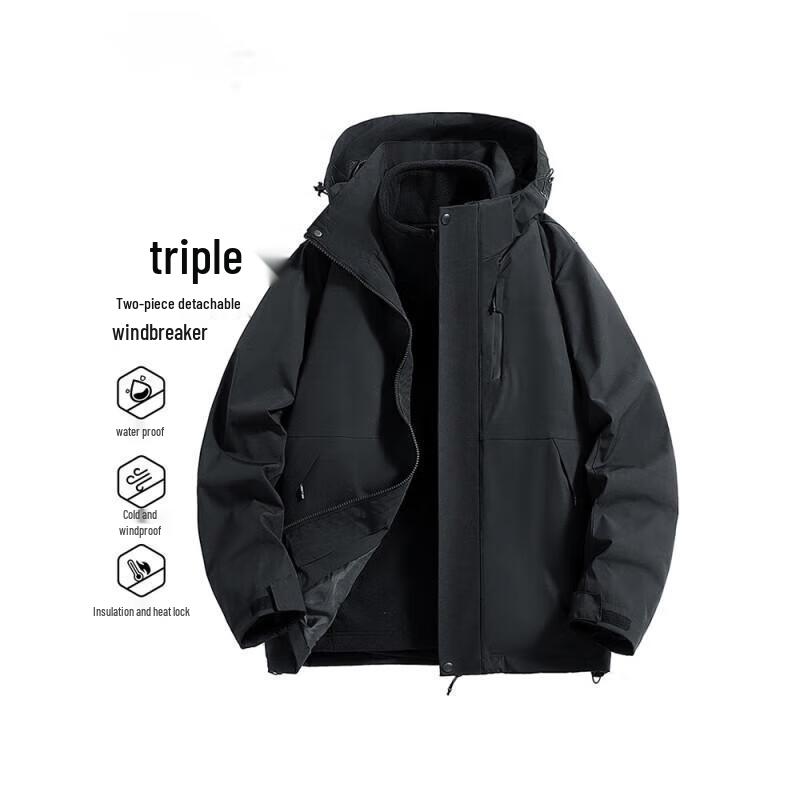 Unisex 3-in-1 Warm Windproof Fleece Jacket