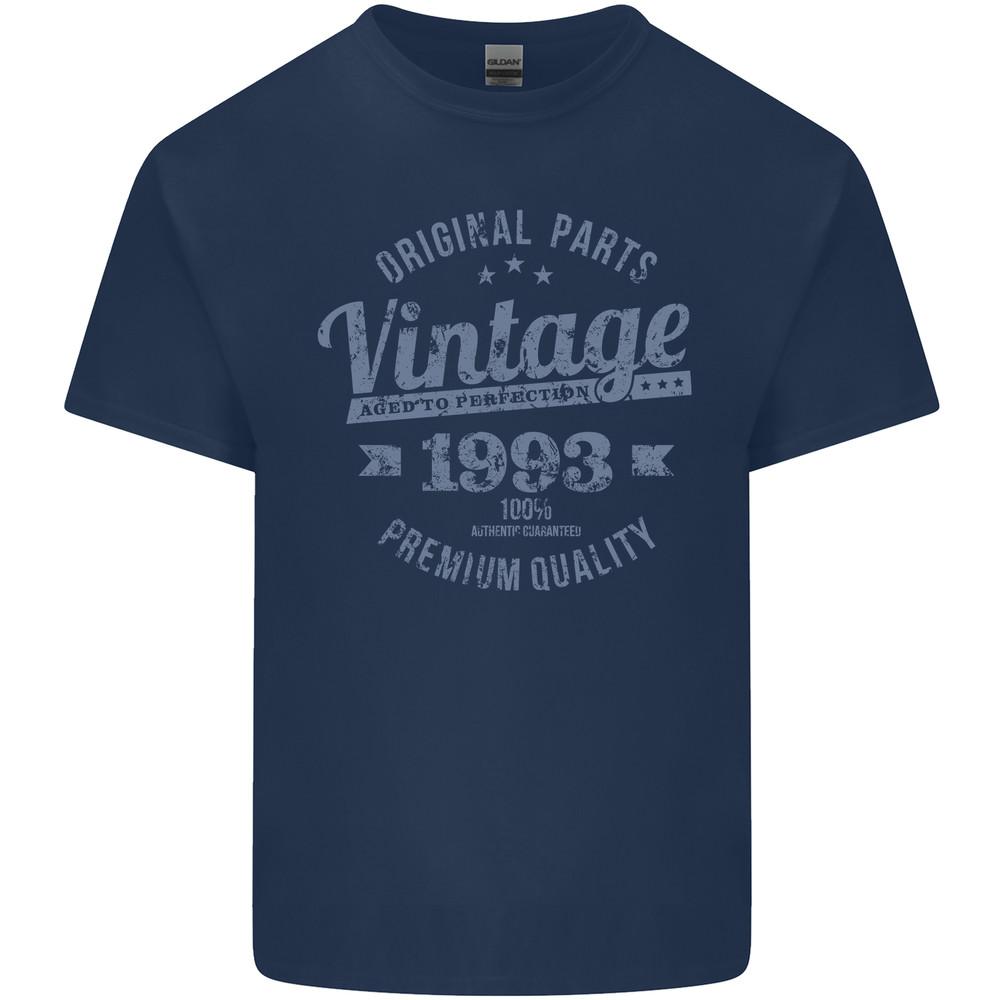 Vintage Year 32nd Birthday 1993 Mens Light Cotton T-Shirt Navy Blue Unisex T-Shirt