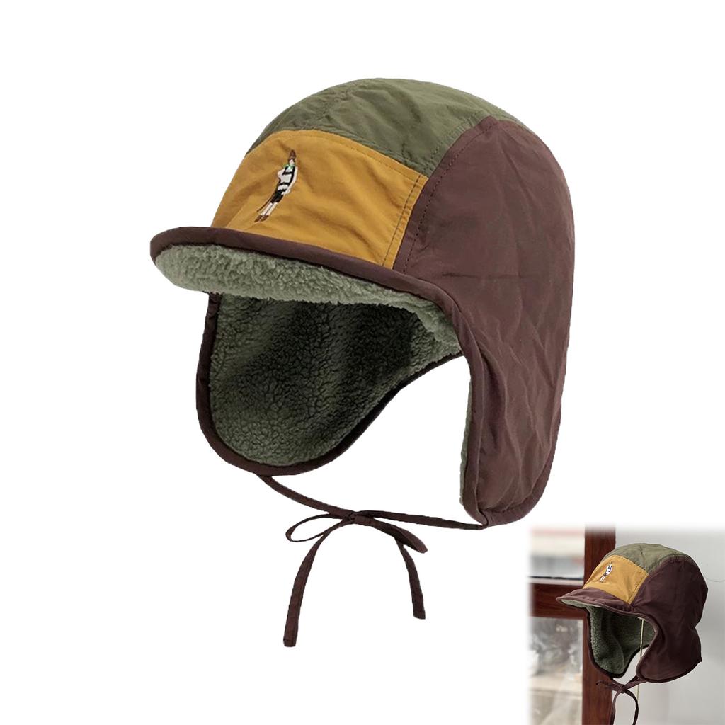 Утепленная плюшевая зимняя термошапка, утолщенная ветрозащитная конструкция с ушными клапанами, зимние шапки для холодной погоды, для улицы