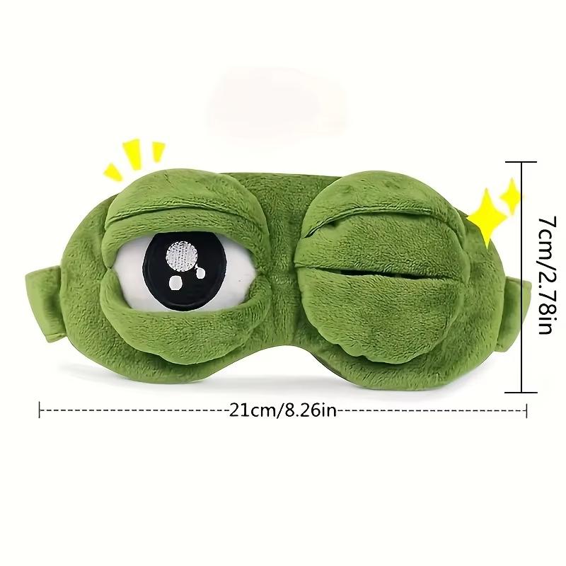 3D грустная лягушка маска для сна натуральный спящий козырек для глаз повязка на глаза женская мужская мягкая портативная повязка на глаза дорожная повязка на глаза