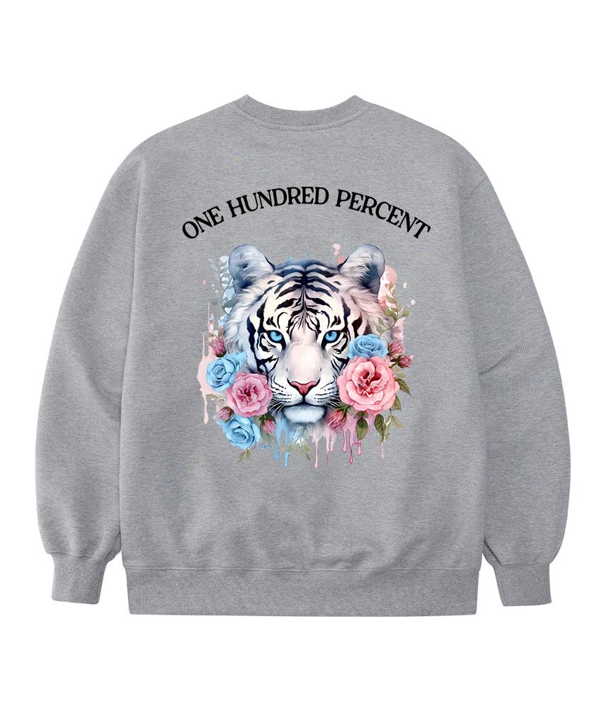 OHP Ohpxharmonia Bwhite Tiger Oversized Heavy Sweatshirt