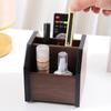 Wooden Rotating Desk Organizer
